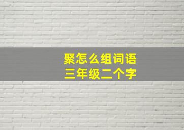 聚怎么组词语 三年级二个字